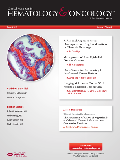 HEmatology and Oncology journal cover August issue
